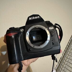 Non-Tested Nikon D70 Black and Red Camera Body